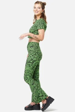 Women Dangerfield Pants & Jumpsuits*Acid Paisley Jersey Flares