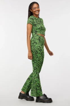 Women Dangerfield Pants & Jumpsuits*Acid Paisley Jersey Flares