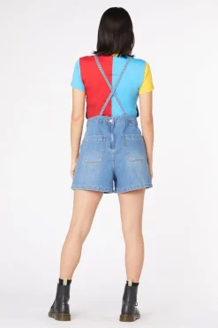 Women Dangerfield Dresses & Pinafores*Aggro Bib Denim Playsuit