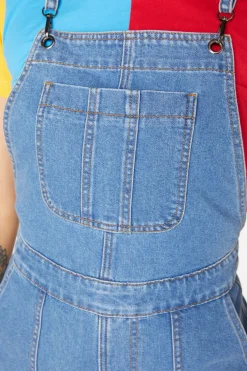 Women Dangerfield Dresses & Pinafores*Aggro Bib Denim Playsuit