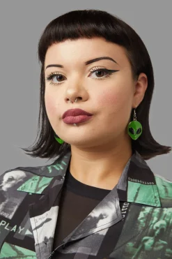 Accessories Black Friday Jewellery*Alien Head Earrings