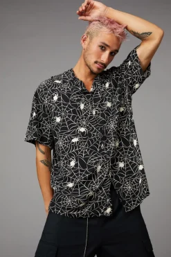 Men Black Friday Shirts & Tees*Arachnid Short Sleeve Shirt