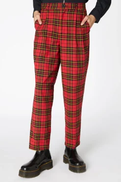 Men Dangerfield Pants & Shorts*Arcana Tartan Pleat Pant