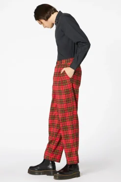 Men Dangerfield Pants & Shorts*Arcana Tartan Pleat Pant