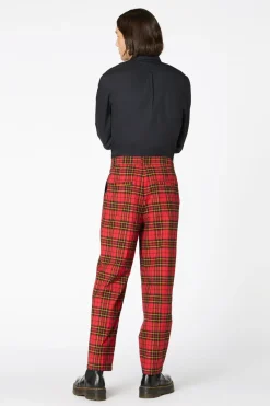 Men Dangerfield Pants & Shorts*Arcana Tartan Pleat Pant