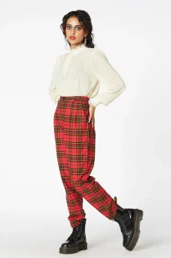Women Dangerfield Pants & Jumpsuits*Arcana Tartan Pleated Pant