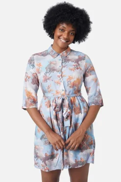 Women Dangerfield Dresses & Pinafores*Art Mural Viscose Dress