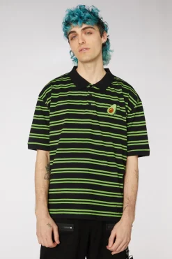 Men Dangerfield Shirts & Tees*Avocado Stripe Polo Top