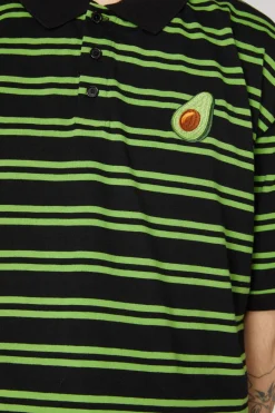 Men Dangerfield Shirts & Tees*Avocado Stripe Polo Top