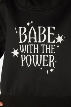 Women Black Friday Knitwear & Cardis*Babe With The Power Hoodie