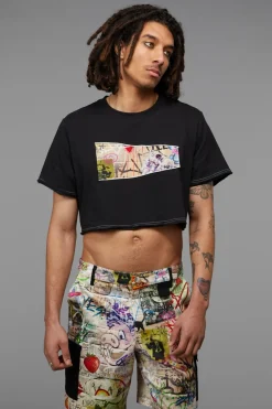 Men Black Friday Shirts & Tees*Back Alley Boxy Crop Tee