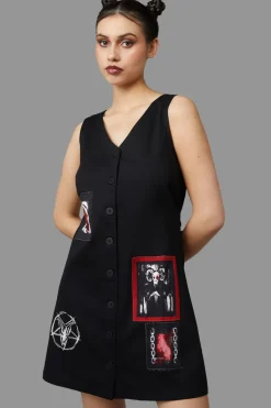 Women Black Friday Dresses & Pinafores*Baphomet Pinafore