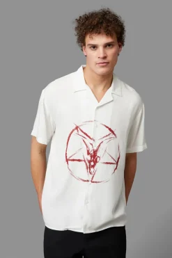 Men Black Friday Shirts & Tees*Baphomet Short Sleeve Shirt