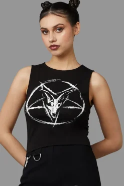 Women Black Friday Blouses & Tops*Baphomet Tank