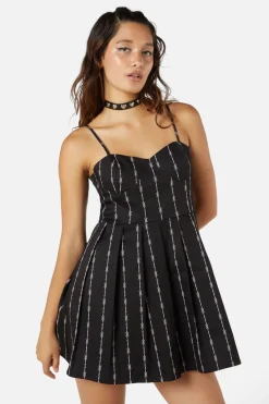 Women Dangerfield Dresses & Pinafores*Barb Wire Bustier Pleated Dress