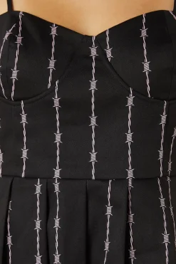 Women Dangerfield Dresses & Pinafores*Barb Wire Bustier Pleated Dress