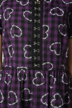 Women Dangerfield Dresses & Pinafores*Barbed Heart Check Dress
