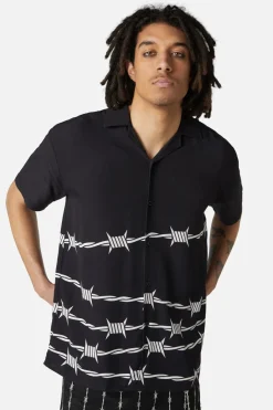Men Dangerfield Shirts & Tees*Barbed Wire Border Ss Shirt