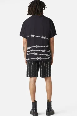 Men Dangerfield Shirts & Tees*Barbed Wire Border Ss Shirt