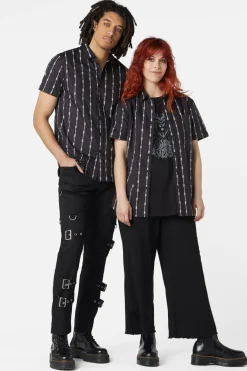 Men Dangerfield Shirts & Tees*Barbed Wire Short Sleeve Shirt