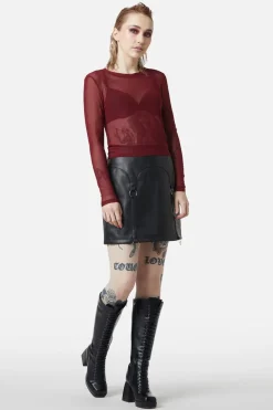 Women Dangerfield Blouses & Tops*Basic Mesh Long Sleeve Top