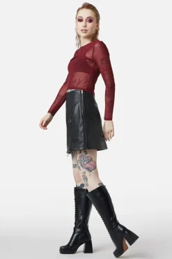 Women Dangerfield Blouses & Tops*Basic Mesh Long Sleeve Top