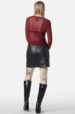 Women Dangerfield Blouses & Tops*Basic Mesh Long Sleeve Top