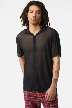 Men Dangerfield Shirts & Tees*Basic Mesh Short Sleeve Shirt