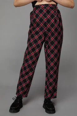 Women Black Friday Pants & Jumpsuits*Batty Goth Tartan Pant