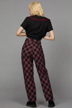 Women Black Friday Pants & Jumpsuits*Batty Goth Tartan Pant