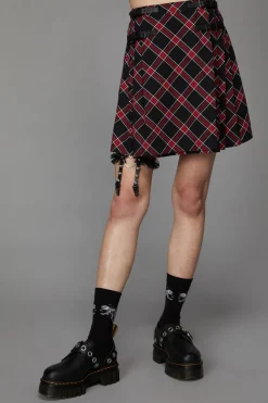 Women Black Friday Skirts & Skorts*Batty Goth Tartan Skirt