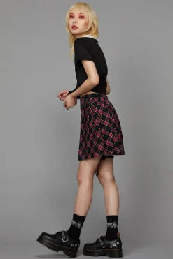 Women Black Friday Skirts & Skorts*Batty Goth Tartan Skirt