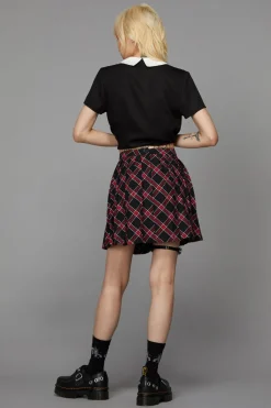 Women Black Friday Skirts & Skorts*Batty Goth Tartan Skirt