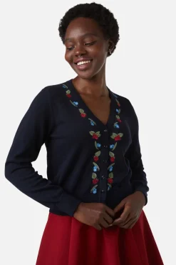 Women Princess Highway Knitwear & Cardis*Berry Sweet Emb Cardi