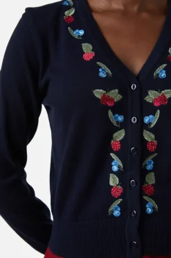 Women Princess Highway Knitwear & Cardis*Berry Sweet Emb Cardi