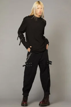 Men Black Friday Shirts & Tees*Bf Logo Buckle Top