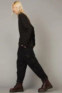 Men Black Friday Shirts & Tees*Bf Logo Buckle Top