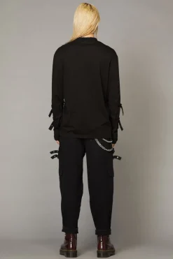 Men Black Friday Shirts & Tees*Bf Logo Buckle Top