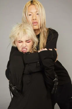 Men Black Friday Shirts & Tees*Bf Logo Buckle Top