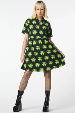 Women Dangerfield Dresses & Pinafores*Biohazard Print Smock Dress