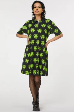 Women Dangerfield Dresses & Pinafores*Biohazard Print Smock Dress