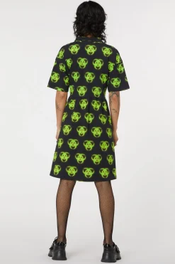 Women Dangerfield Dresses & Pinafores*Biohazard Print Smock Dress