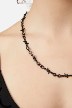Accessories Dangerfield Jewellery*Black Barbed Wire Necklace