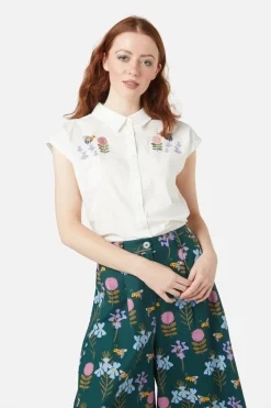 Women Princess Highway Blouses & Tops*Blue Bee Emb Blouse