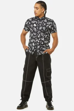 Men Dangerfield Shirts & Tees*Body Fossils Printed Short Sleeve Shirt