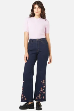 Women Princess Highway Pants & Jumpsuits*Boho Paisley Emb Jean