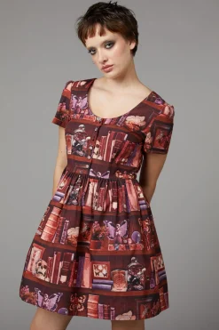 Women Black Friday Dresses & Pinafores*Bookish Print Dress