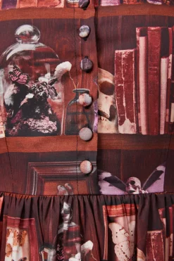 Women Black Friday Dresses & Pinafores*Bookish Print Dress