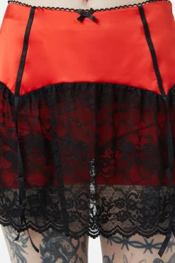 Women Dangerfield Skirts & Skorts*Boudoir Satin Lace Skort