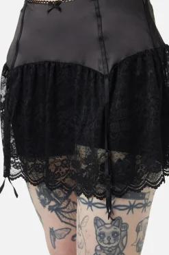 Women Dangerfield Skirts & Skorts*Boudoir Satin Lace Skort
